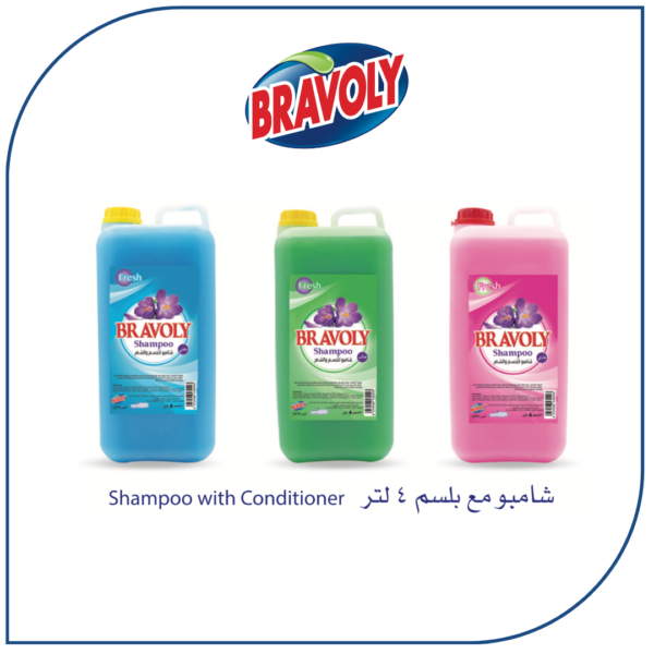 شامبو مع بلسم 4 لتر